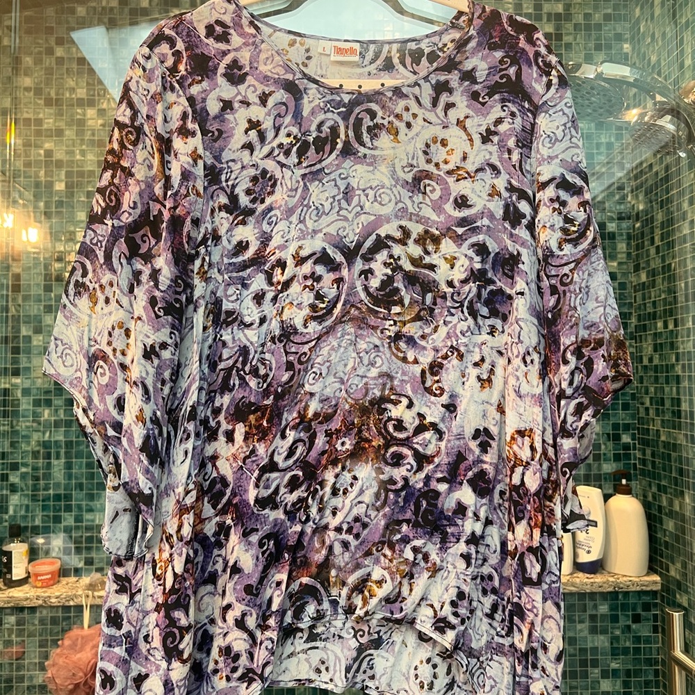 Tianello Multicolor Abstract Women's Blouse